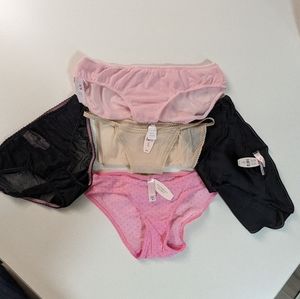 Five NWT Victoria's Secret bikini panties, Med, new with tags